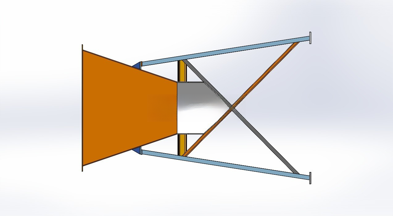 Three-dimensional model of steel hopper design | manyCAD