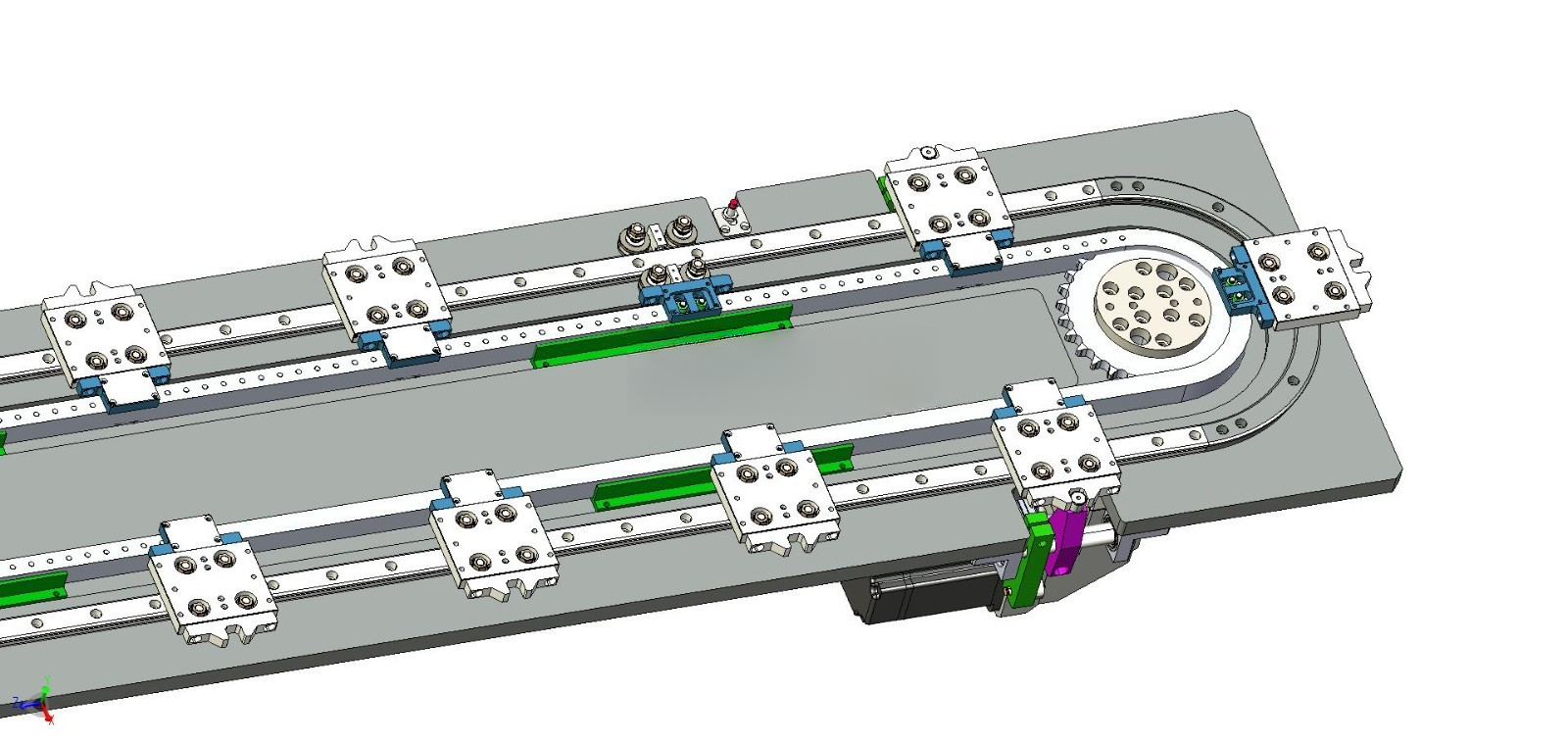 Rotating Table Guide Rails Circular guide rail conveyor line Circular guide rail circulating ...