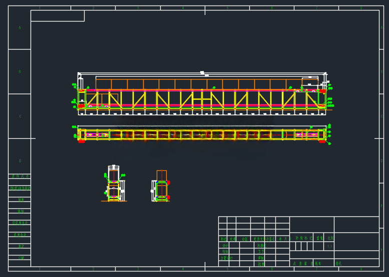 Double-layer multiple chain general assembly diagram | manyCAD