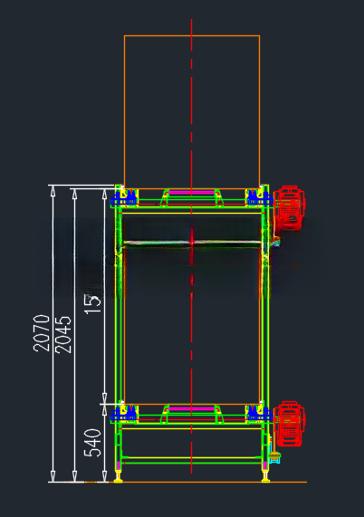 Double-layer multiple chain general assembly diagram | manyCAD