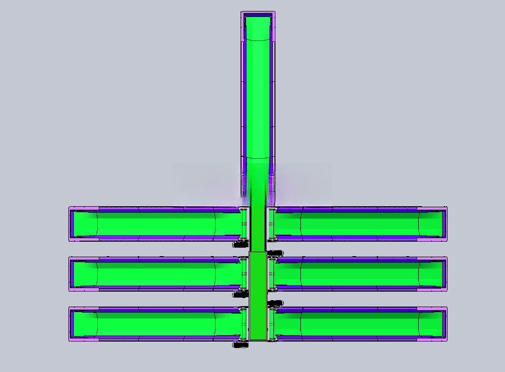 Double-layer telescopic slope sorting belt line | manyCAD