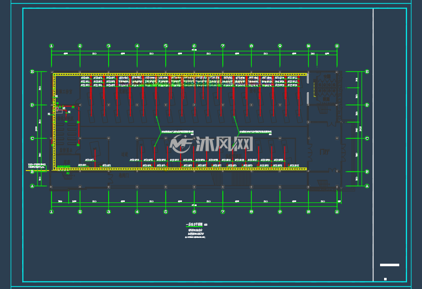 Two-Storey Workshop Building Electrical Construction… – DWG CAD Model