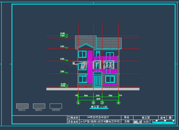 Structura Model 313 sqm Three-Story Villa Architectural and Structura… – DWG CAD Model